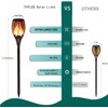 Fvtled Garden Light, 96 LED Garden Torch, Automatic On /
