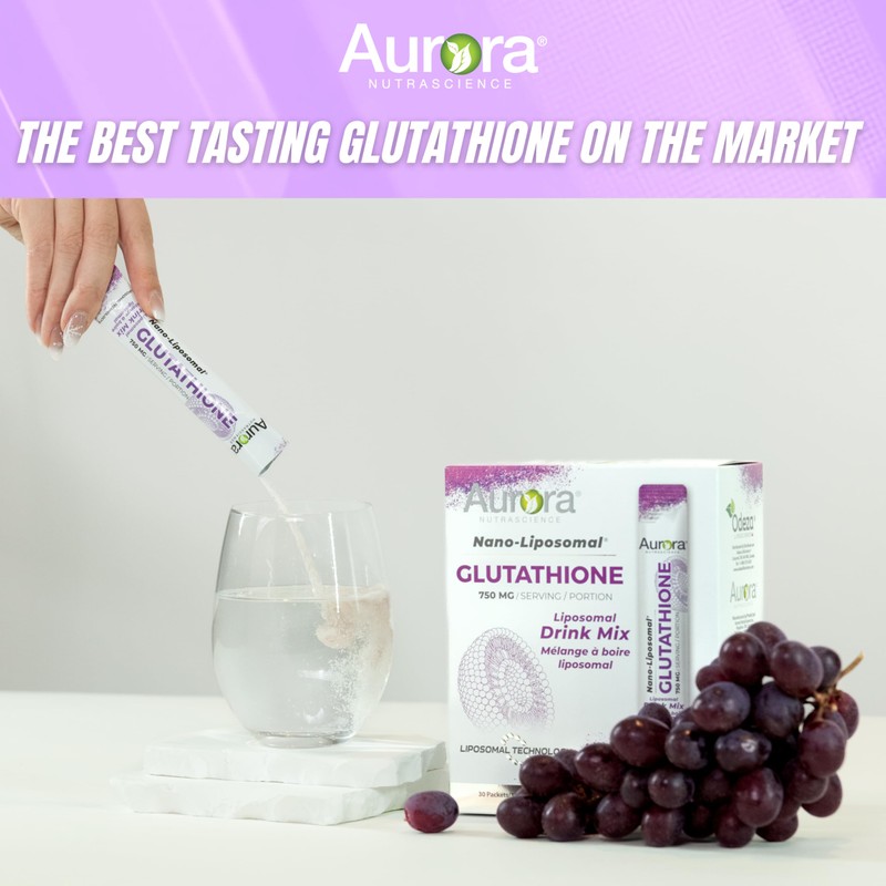 Aurora Nutrascience Liposomal Glutathione 750mg | Maximum Absorption, Powerful Antioxidant,