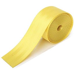 MTP Brand 2" x 25 Yards Seat-Belt Yellow Polyester Webbing Strap Repair 5 Panel 5000 lbs Heavy Duty Backpack