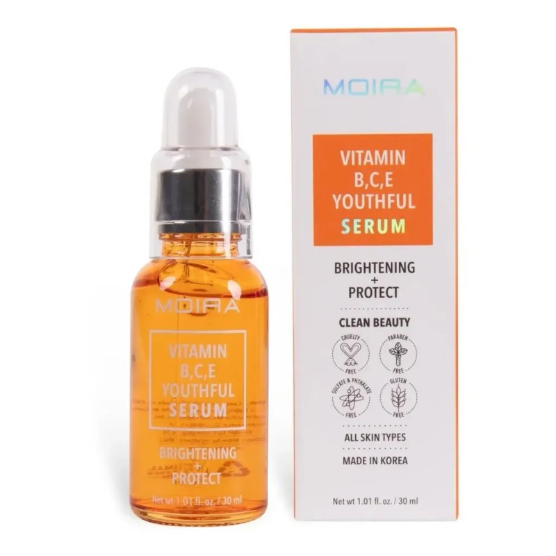 Serum Juvenil De Vitamina B, C, E Moira Cosmetics Gbc