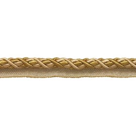 DÉCOPRO 10 Yard Value Pack Large Two Tone Gold Baroque Collection 7/16 inch Cord with Lip Style# 0716BL Color: Gold Medley - 8633 (30 Ft / 9 Meters)