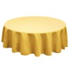 TableLinensforLess Polyester Round Tablecloth, 72 Inch Round, (Dark Lemon)