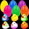 TaimeiMao Pack of 6 Pre-Filled Easter Eggs, Illuminated Bath Toy,
