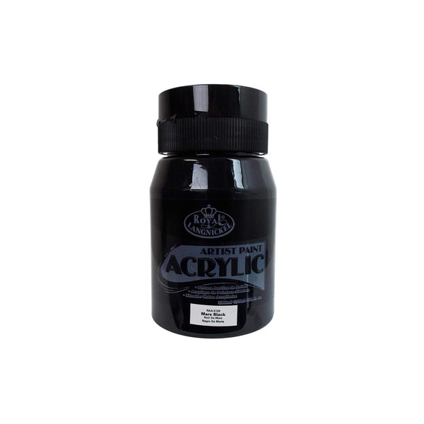 Royal & Langnickel Essentials Acrylic Paint 16oz/Jar-Mars Black