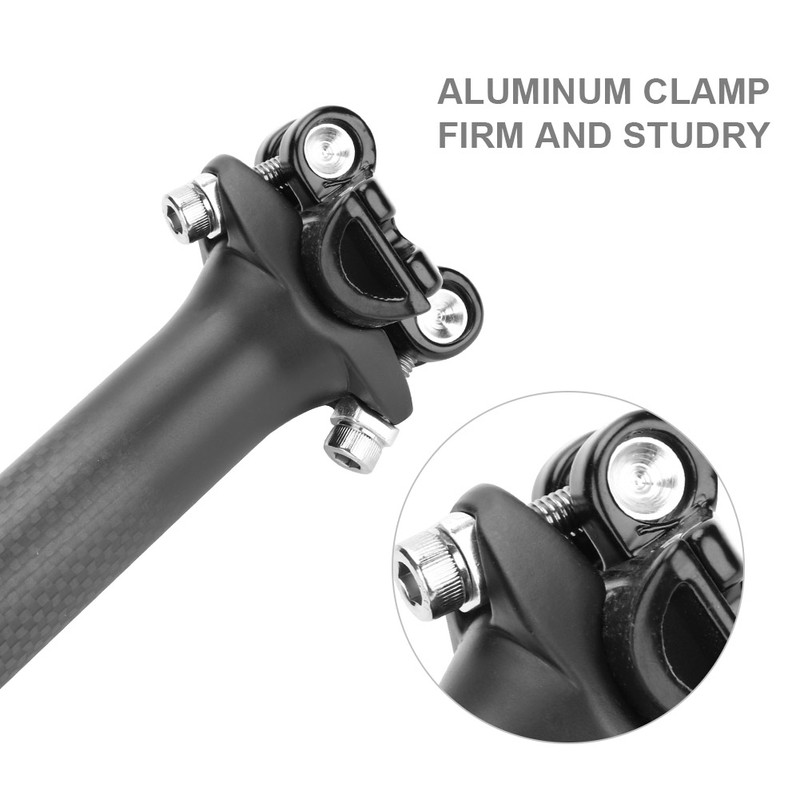 Carbon Fiber Mountain Road Bike Shockproof Bicycle Saddle Seat Post