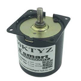 Bringsmart 60ktyz 15rpm Ac Motor Low Noise Gearbox Electric Motor Barbecue High Torque Low Speed 110V Synchronous AC Reduction Motor (110V 15rpm)