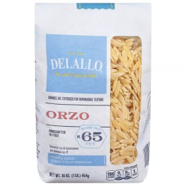DeLallo Orzo #65 16 oz (Pack of 12)