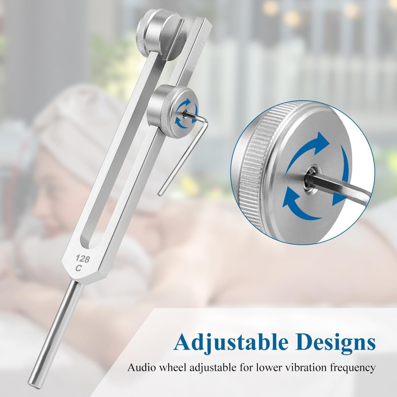 Tuning Forks for Healing 5 piece Set(128Hz, 256Hz, 512Hz), with