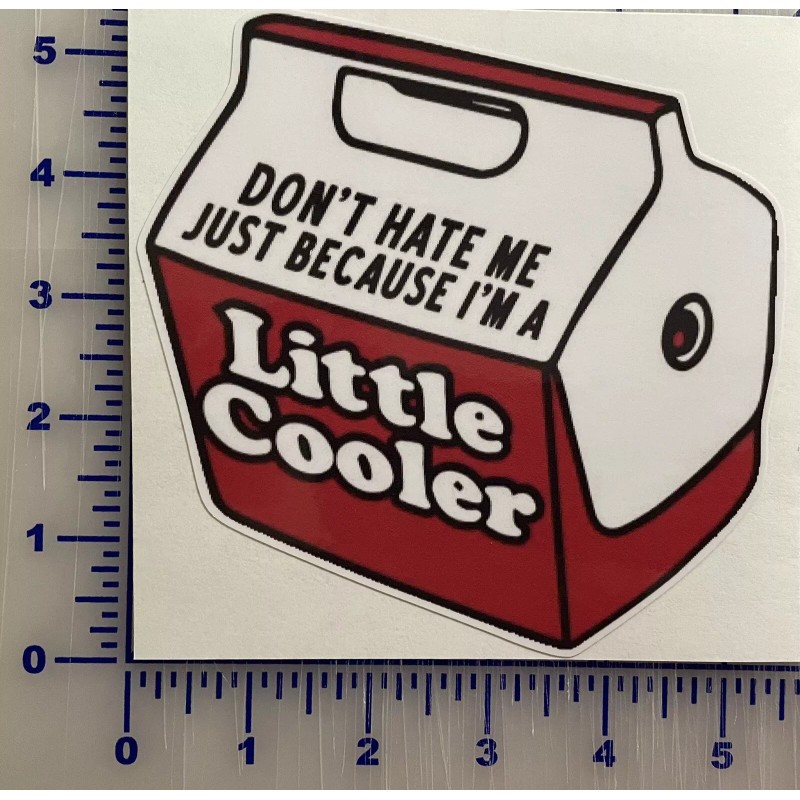 Egl Large 5” Don't Hate Me Little Cooler Outdoors Red