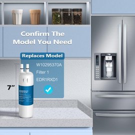 W10295370A Filter Replacement Compatible With W10295370,Filter 1,EDR1RXD1,WHR1RXD1,P8RFWB2L, P8WB2L, P4RFWB, 46-9930,46-9081 (3 Pack)