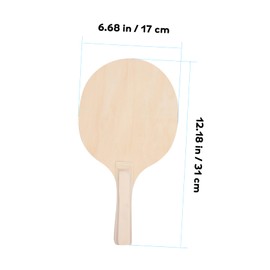 BESPORTBLE Wooden Paddles Set 4pcs Badminton Rackets Large Surface Easy to Carry Control