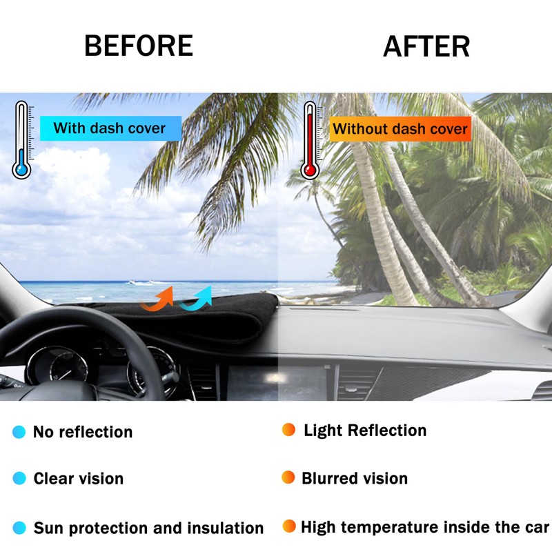 SENSHINE Dash Cover for Crosstrek 2026 2025 2024 Dashboard Cover