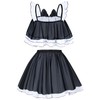 Wannsee Anime Crop-Top Maid Fancy Princess Skirt Cosplay Costume Furry