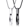 MILACOLATO Mens Necklaces Stainless Steel Bar Pendant Necklace for Men