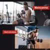 Lawuto Juego de mancuernas Lawuto barra recta ejercicio kit ajustables