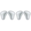 Green Feet 2 Pairs Orthopaedic Metatarsal Pads White Leather T-Shape