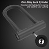 Luazvilkpsar Bicycle Lock Robust with 17 mm Solid Steel Shackle,
