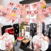 Rose Gold Birthday Decoration, 17 pcs Birthday Party Supplies Including