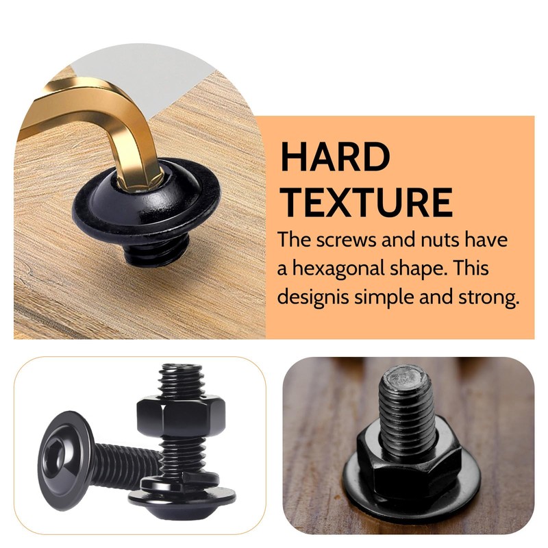 HAISHANG 10 pcs M5 x 16mm Flanged Button Head Socket
