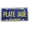 Plate Jade 2 Pack Premium Silver License Plate Frame, Solid