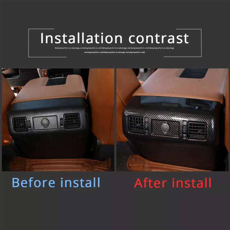 car-attention Inner Armrest Rear Air Vent Cover Trim Accessories For