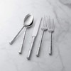 Supreme Housewares 20-Piece Bamboo Shaped Flatware Set, 18/8 Stainless Steel