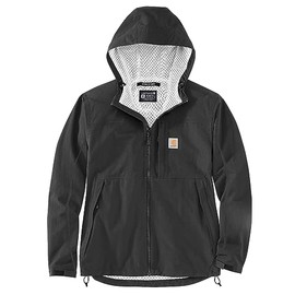 Carhartt Men's Big & Tall Storm Defender Relaxed Fit Lightweight Packable Jacket, Black