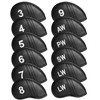 Golf Iron Head Covers Numbers Synthetic Leather Headcover Deluxe Value