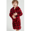 BAOPTEIL Kids Hooded Bathrobe Girls Plush Hooded Flannel Robe Boys