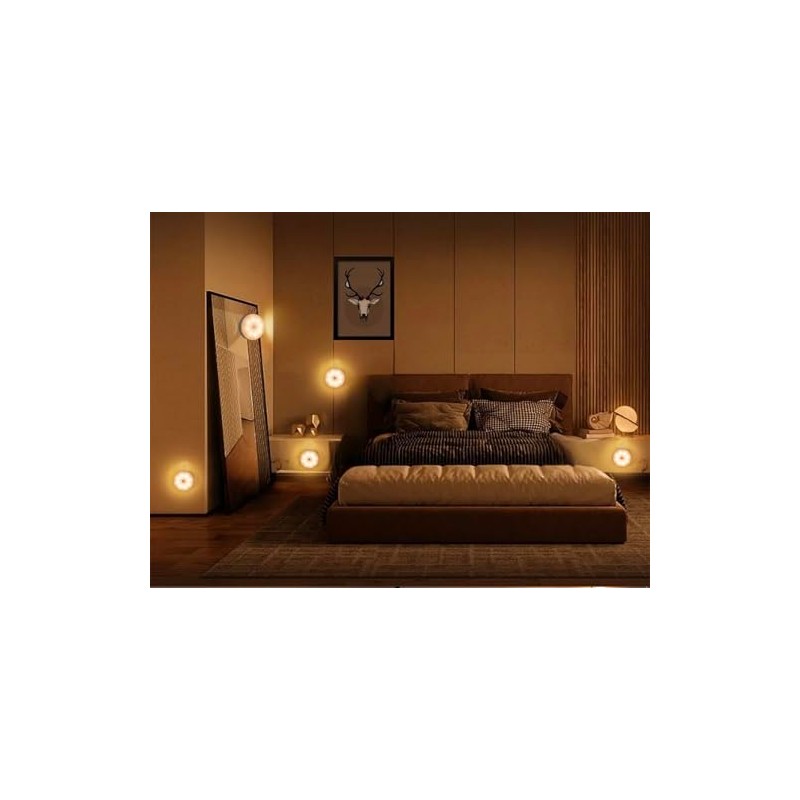 PRECORN LED Night Light with Motion Sensor, USB-C, Dimmable, 3