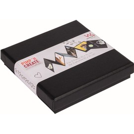 walther design Leporello Photo Box Black 10 x 10 cm DIY AND CREATE FB-099-B