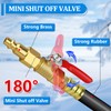 RV Winterizing Kit Sprinkler Blowout Adapter with Shut Off Valve-12