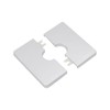 Tsnamay 2 Pcs Wall Split Flange, ABS Square Self-Adhesive Escutcheon