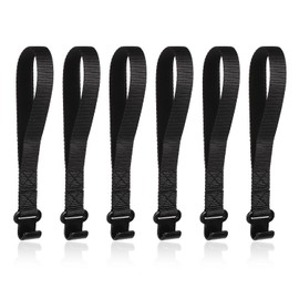 6pcs Rooftop Cargo Tie Down Hook Straps, Car Roof Cargo Carrier Door Hooks Car Door Hook Straps, Attaches to Car Door Frame, Car Door Cargo Hooks for Most Cars, Strapping Any Car Roof Luggage