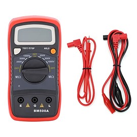 BM500A 1000V Digital Multimeter LCD Resistance Tester Digital Insulation Resistance Meter Megohm Meter Electrical Tester