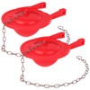 2 Pack 3-Inch Universal Toilet Flapper Replacement Kit High Performance