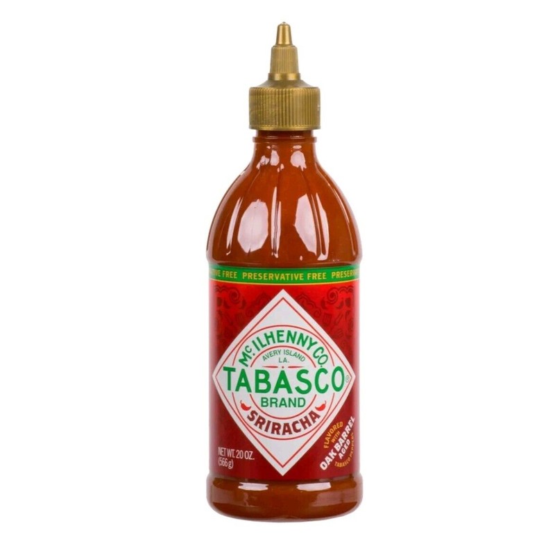 TABASCO SRIRACHA PRESERVATIVE FRRE HOT SAUCE Non GMO 2 Bottles