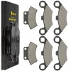 Caltric Front Rear Brake Pads for Polaris Xplorer 500 1997
