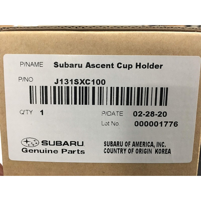 Subaru 2019-2022 Subaru Ascent Cup Holder Partition Insert - J131SXC100