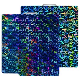 HIKUDIY 257 x 257 mm Upgraded H1H Building Plate for Bambu Lab A1/X1C/X1/X1E/P1P/P1S, Smooth Numbers + Smooth Letters Spring Steel Plate Print Bed for Bambu Labs 3D Printer