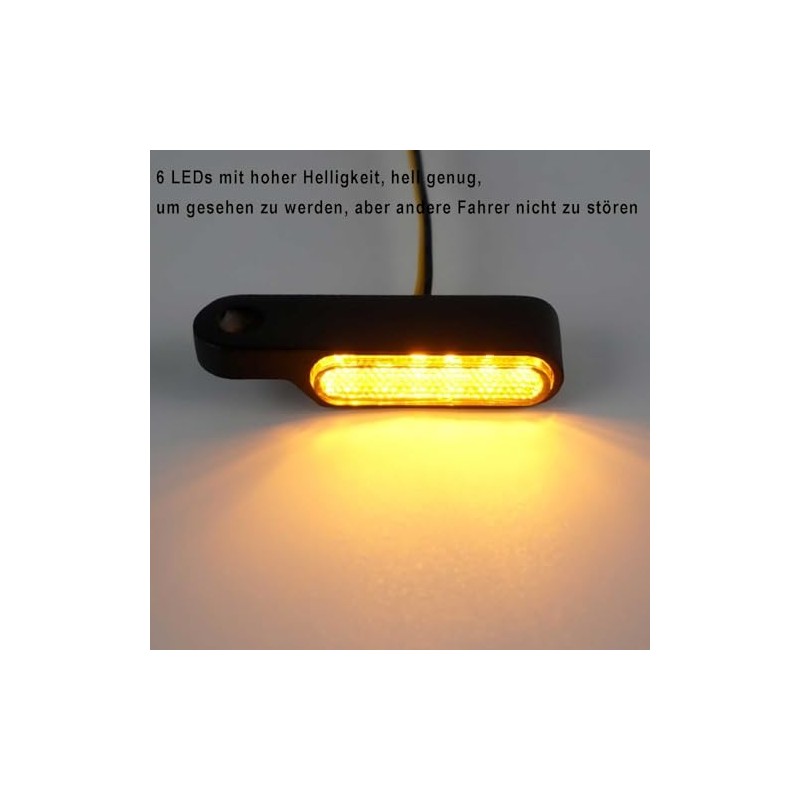 evermotor Pack of 2 12 V Mini 6 LED Universal