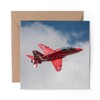 1 x Greeting Card Red Arrows Plane RAF - Blank