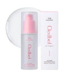 Suero de colágeno y niacinamida, 50 ml1,69 fl oz, para decolorar y minimizar los poros dilatados, 63 de agua de colágeno vegana, 15 de niacinamida,...