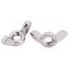 M6-1.0 (25 pcs) Stainless Steel Wing Nuts, 304 Stainless Steel