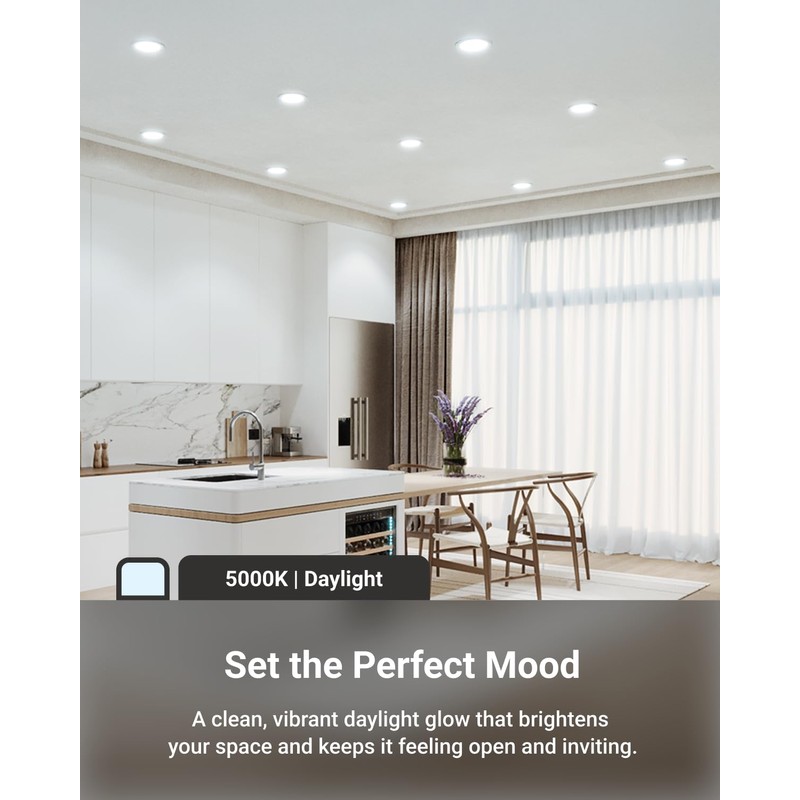 Sunco Lighting - 6 Pack 6 Inch Ultra Thin LED