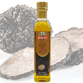 BASSO 1904 - Black & White Truffle Oil Set, 2 bottles x 8.5oz (250 ml), High Concentrate