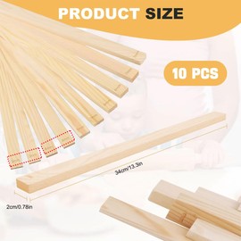 Hayaww 5 Size Pottery Tools Rolling Pin Guide Rods Guides for Wooden Rolling Pins for Pottery Wood Panels Pottery Tools Rolling Pin Guides Baking Rolling Rolling Wood 3, 4, 5, 6, 7 mm (A)