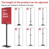 DISPLAYSWORKER Poster Stand for Display,Double Sided Banner Stand with heavy
