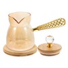 Ipetboom Insulated Borosilicate Glass Coffee Kettle with Side Handle Elegant
