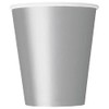 Unique Party 33446 - 9oz Silver Paper Cups, Pack of